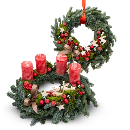 Vánoční set věnců